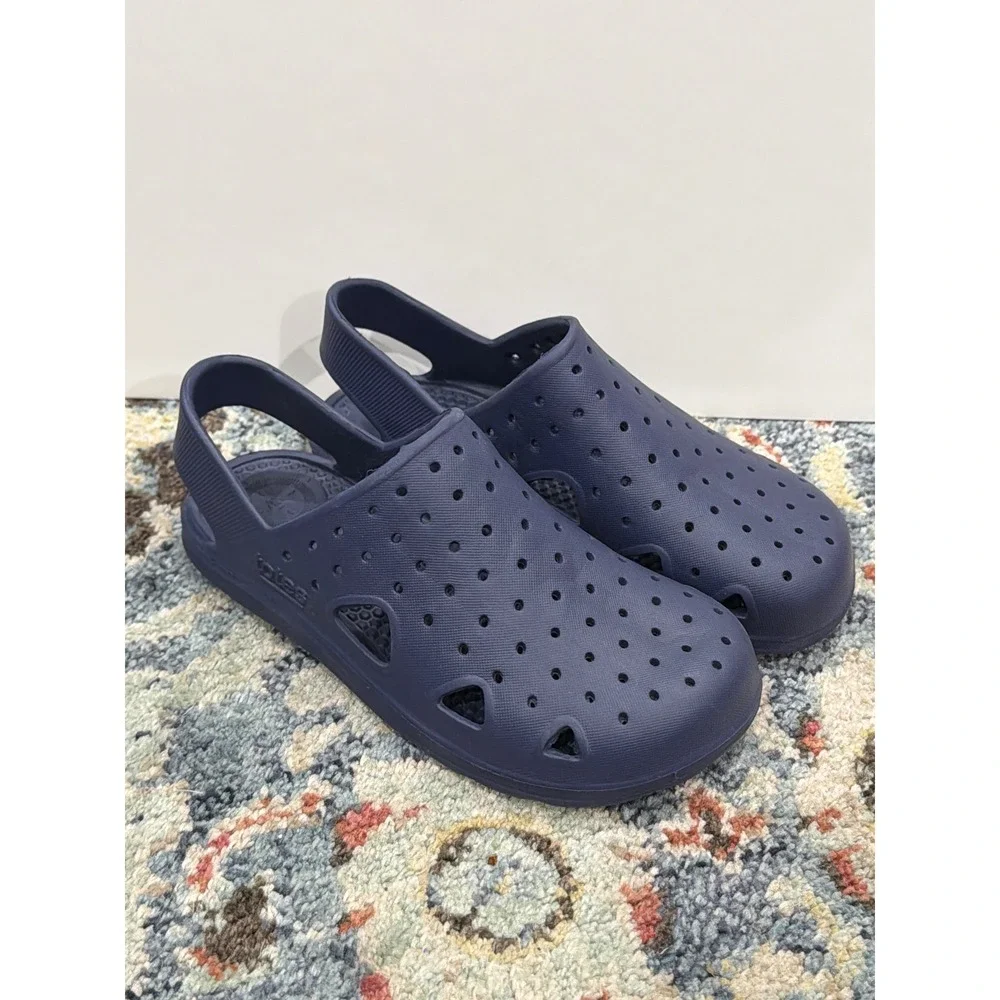 Totes Everywear Clogs Kids Size 13-1 Navy Blue Sol Bounce Slip On EUC